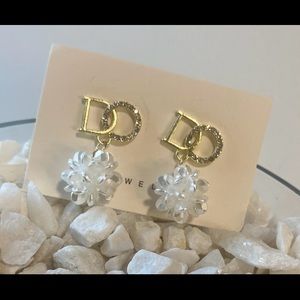 New sterling silver with gold overlay earrings beautiful